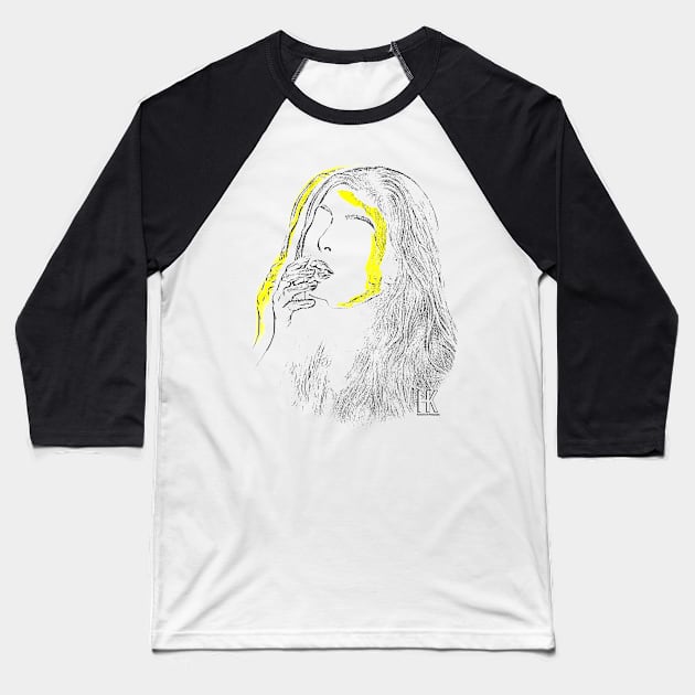 Golden Plated Sketch Version Baseball T-Shirt by Hannah Korte Photography